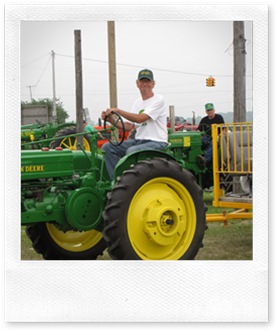 Jack Cron on the John Deere