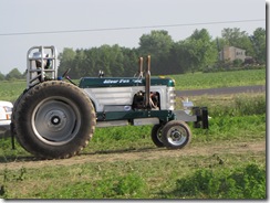 Silver Fox Pulling Tractor